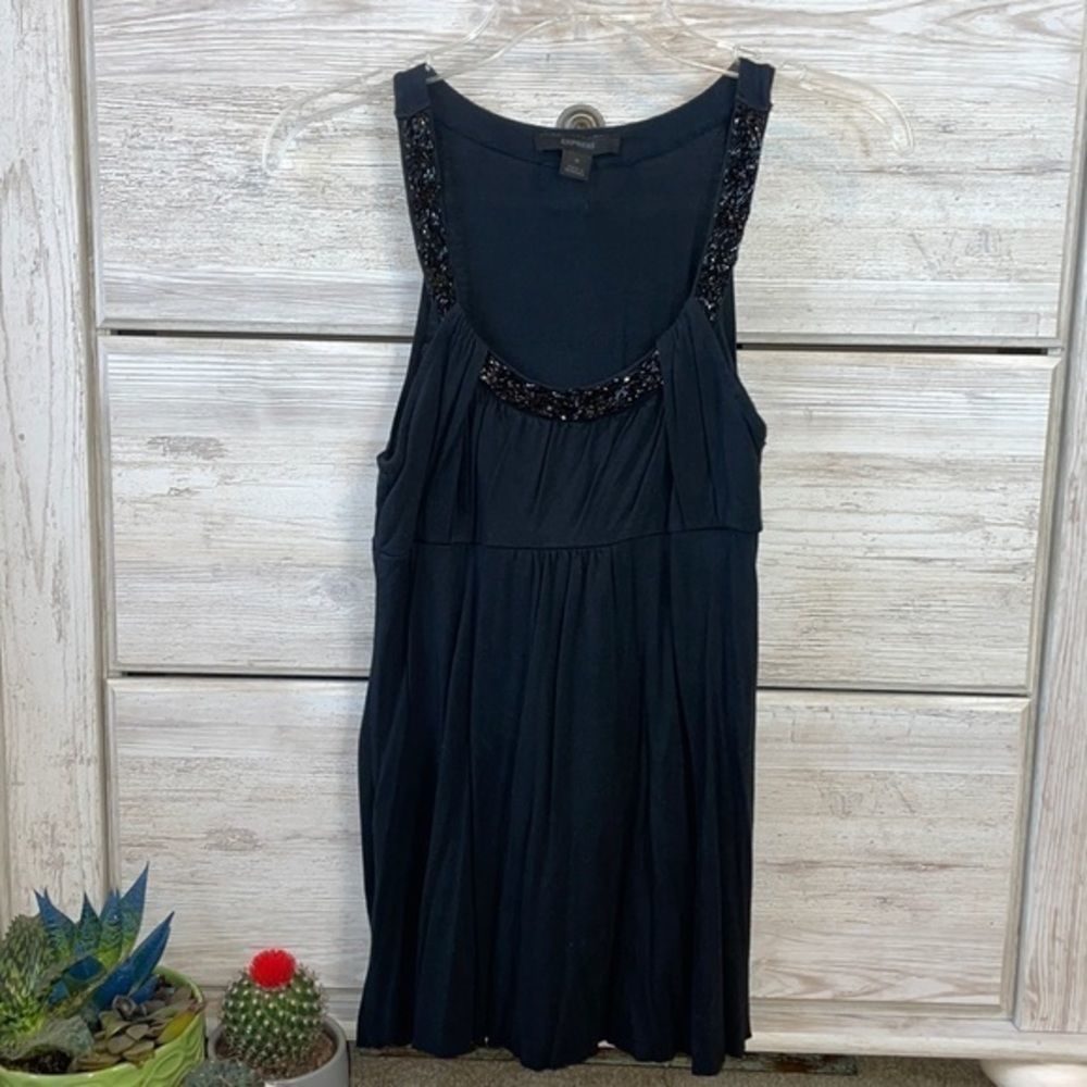 Express Tank w/ Beaded Embellishments